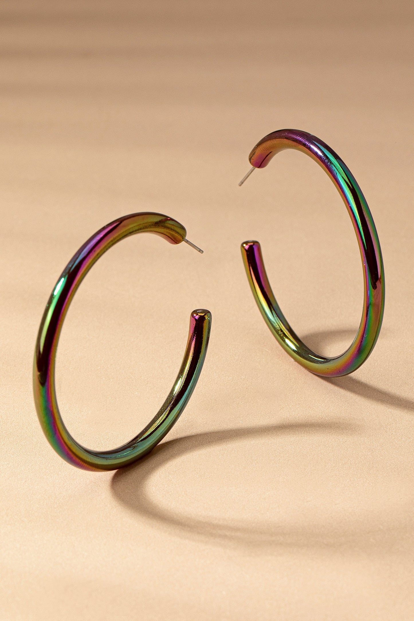 Aurora Borealis Hoop Earrings (Multiple Color Options)