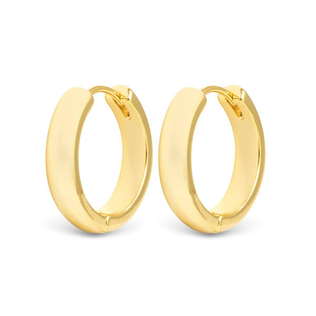 Gold Stacy Small Hoop Earrings