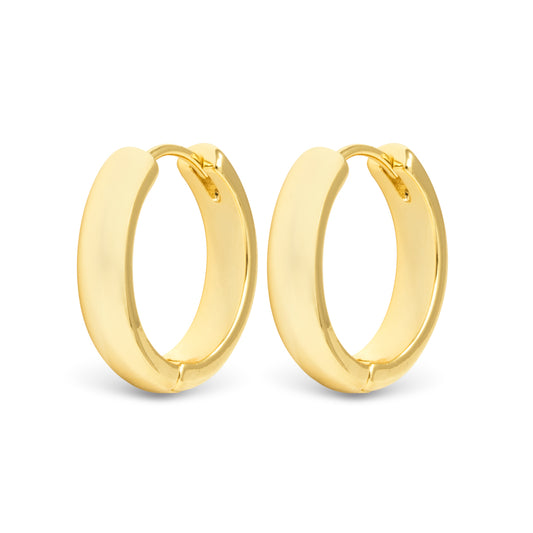 Gold Stacy Small Hoop Earrings