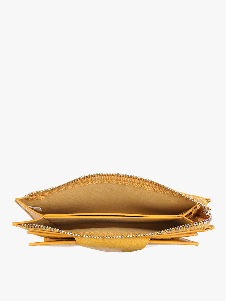 Kyla Faux Leather Wallet (Brown)