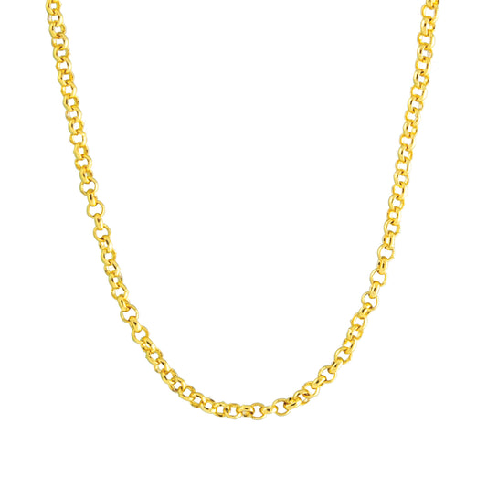 Gold Add A Charm Cable Chain Necklace