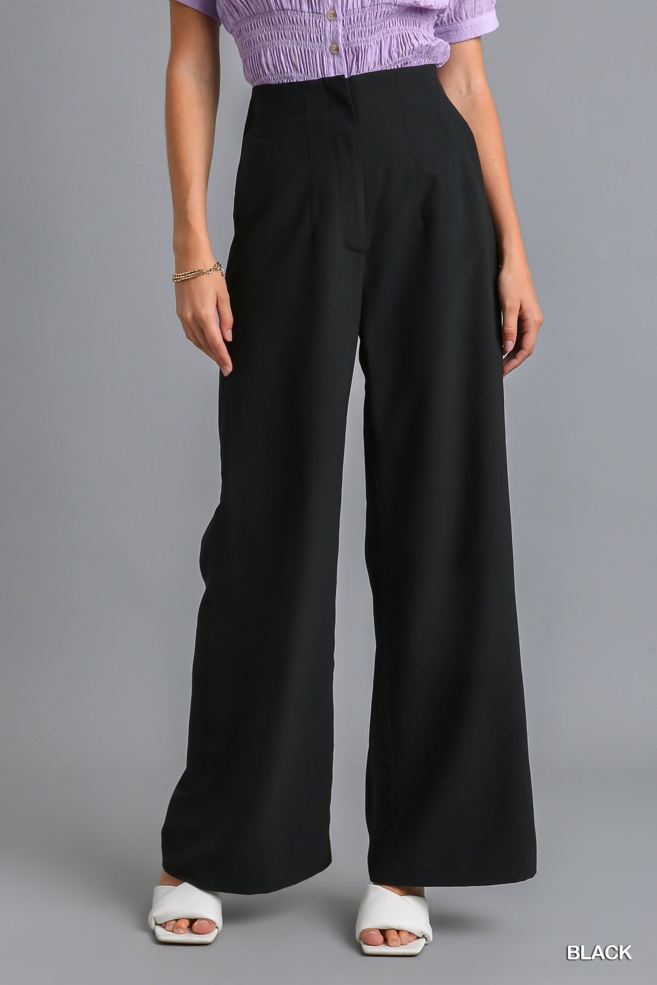 The Marilyn Pant | High Waist Wide Leg Pants, 2 Colors (Small to Large)