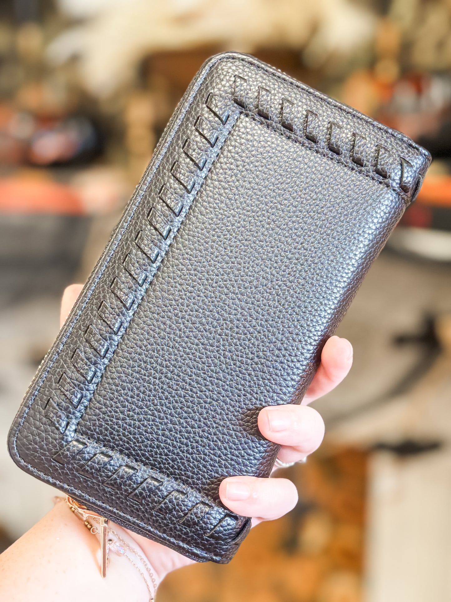 Nora Whipstitch Wallet, Multiple Color Options