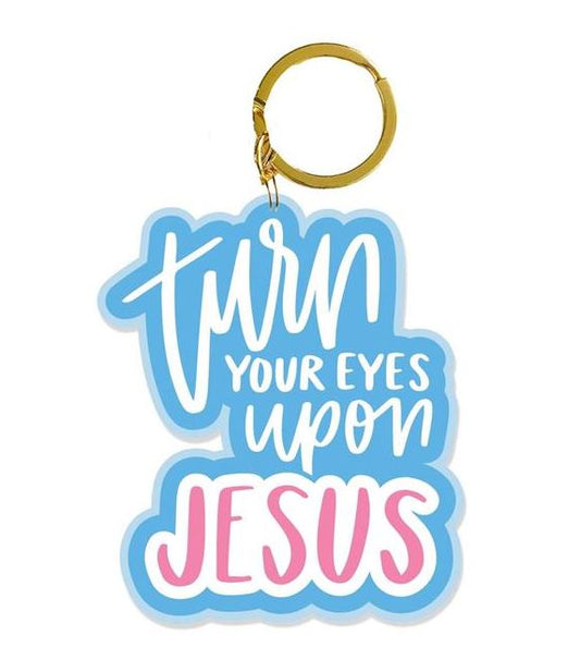 Eyes Upon Jesus Acrylic Keychain