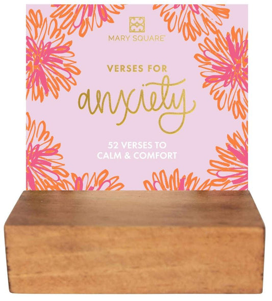 Mary Square Verses for Anxiety Scripture Cards