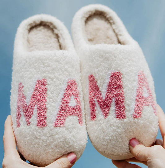 Katydid Pink Mama Fuzzy Slippers
