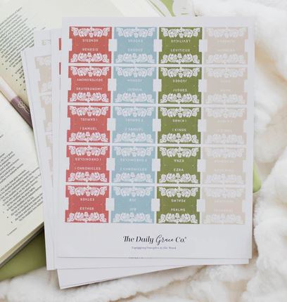 White Laurel Bible Tabs