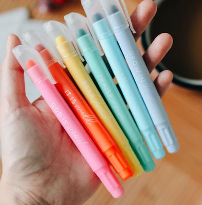 Pastel Bible Highlighter Set