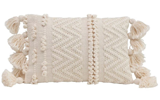 The Frazier Lumbar Pillow with Tassels