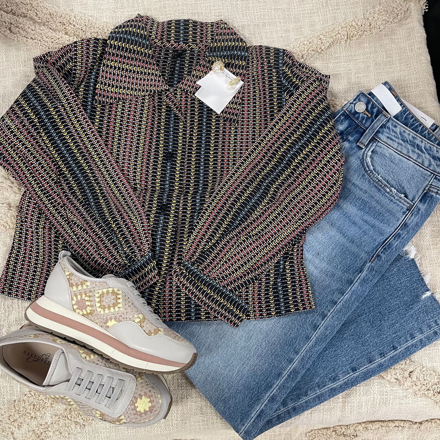 Sun's Out Upcycled Long Sleeve Top