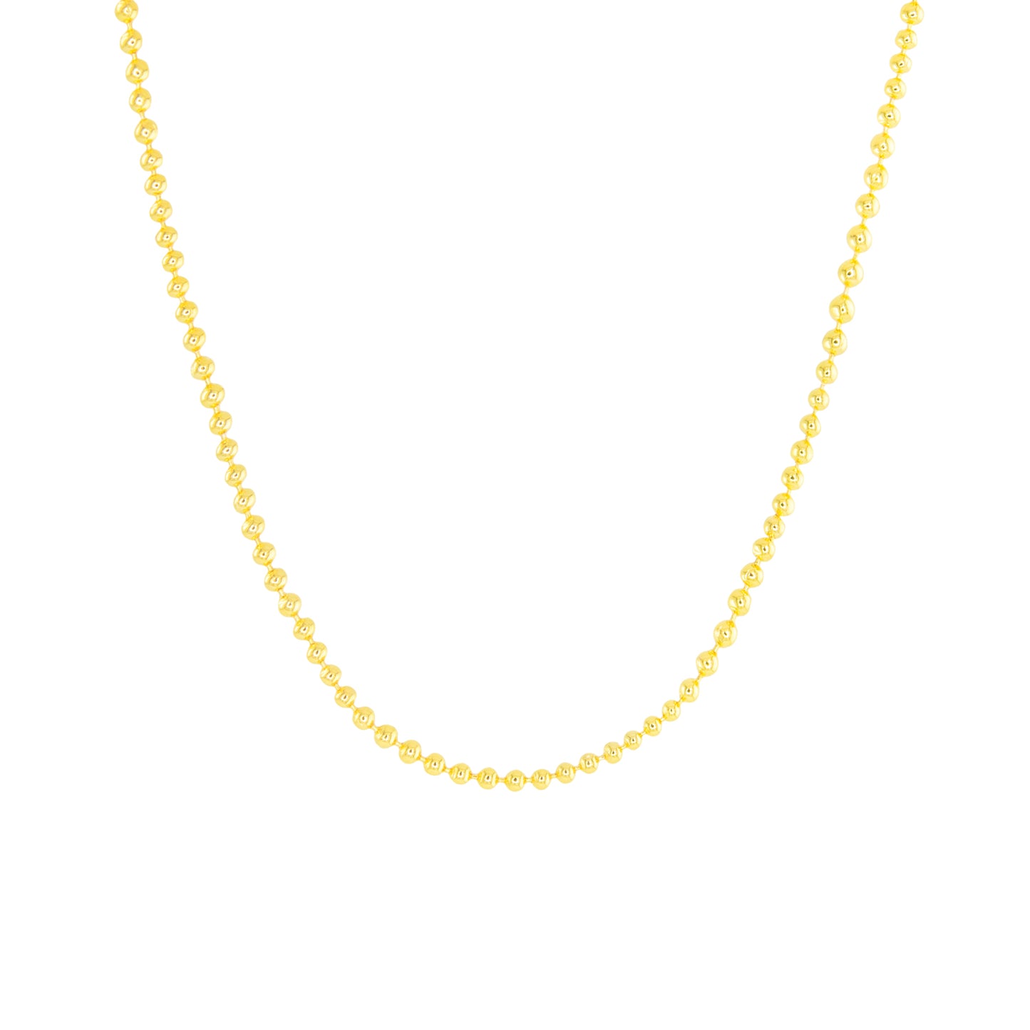 Gold Add A Charm Beaded Chain Necklace