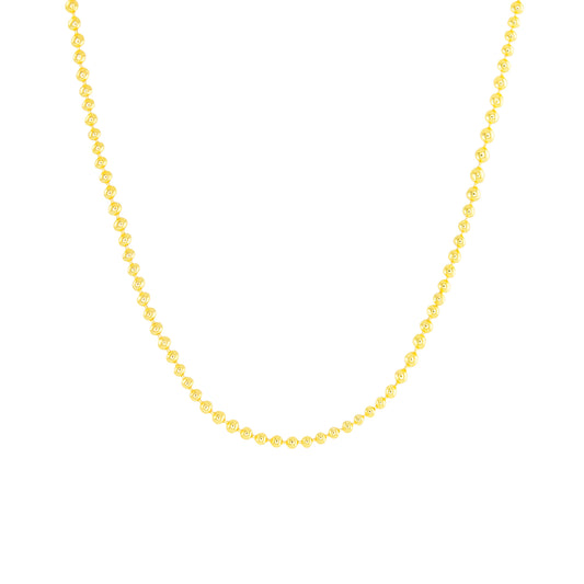 Gold Add A Charm Beaded Chain Necklace