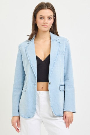 She's All That Denim Blazer