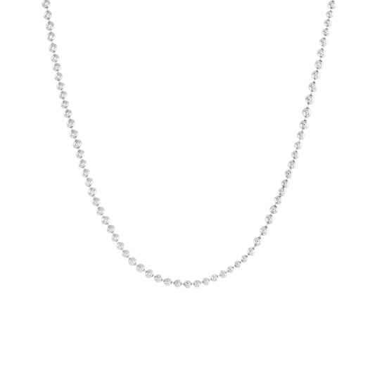 Silver Add A Charm Beaded Chain Necklace