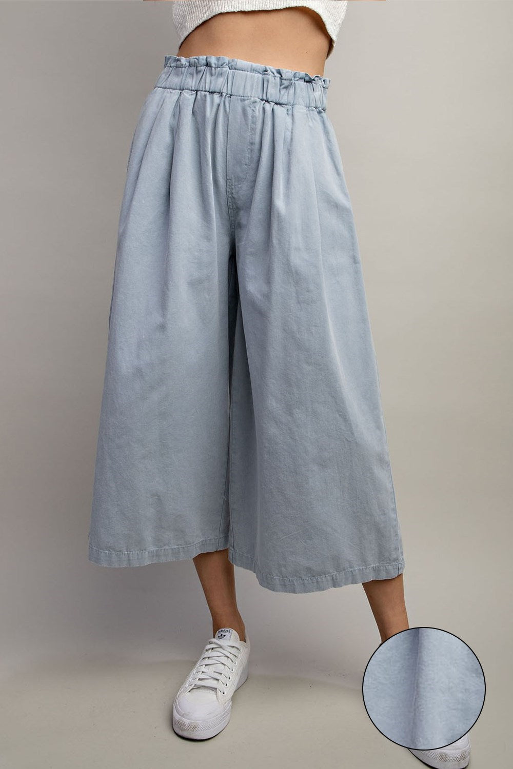 Daydreaming Wide Leg Cropped Pants 3 Colors (Small to Large)