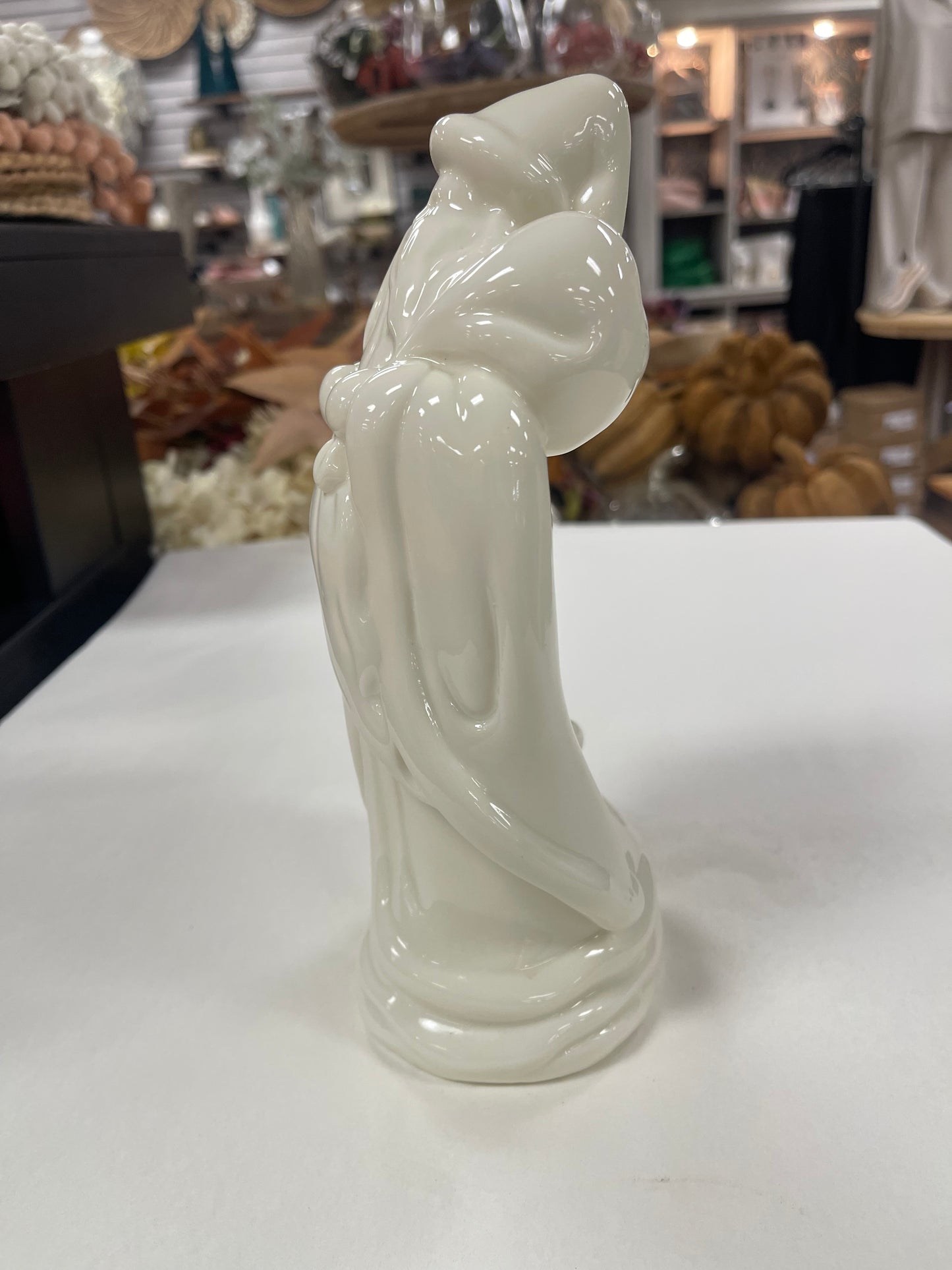 Porcelain Santa Carrying Bag Figurine 9”