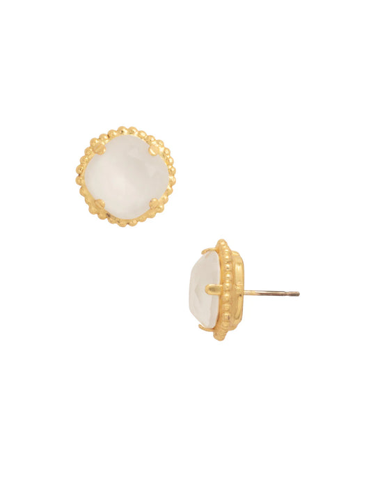 Sorrelli Cushion Solitaire Stud Earrings (Icicle)