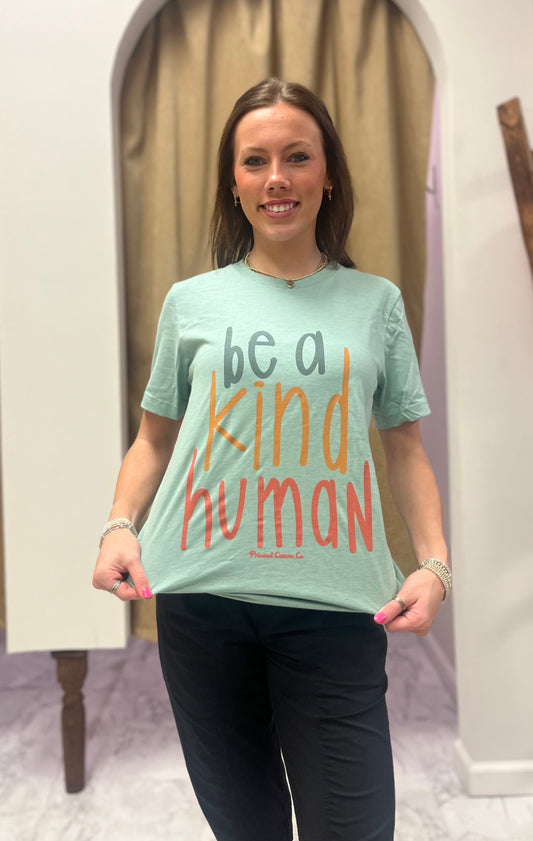 Be a Kind Human Graphic Tee (Small to 2XL)