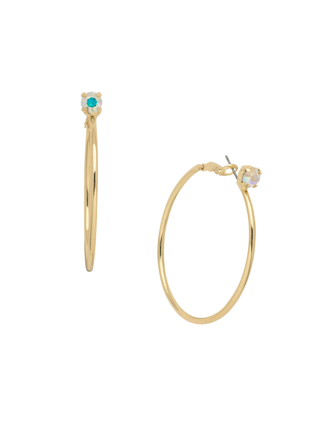 Sorrelli Serafina Hoop Earrings (Crystal Aurora Borealis)