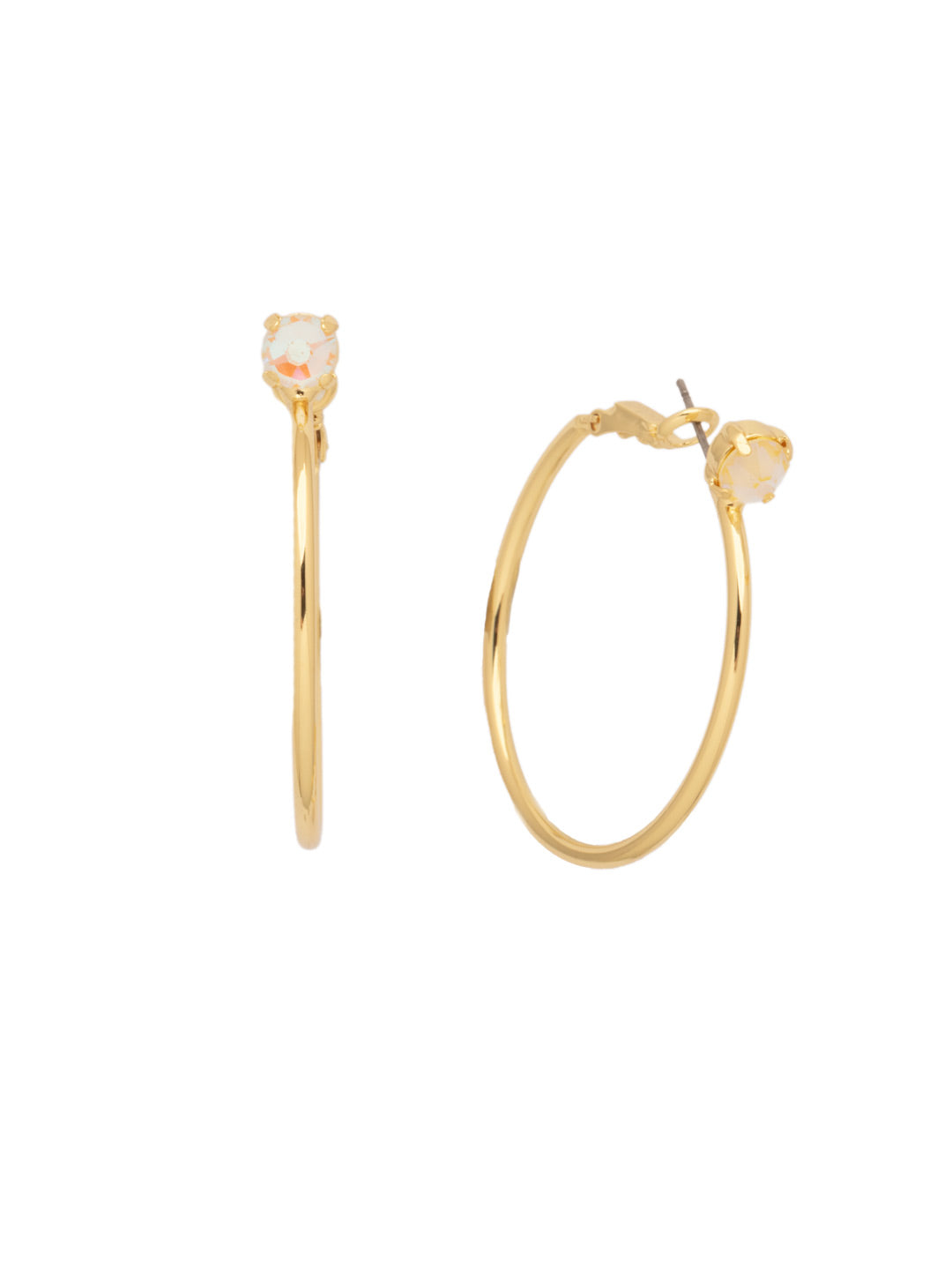 Sorrelli Mini Serafina Hoop Earrings (Light Topaz Delight)