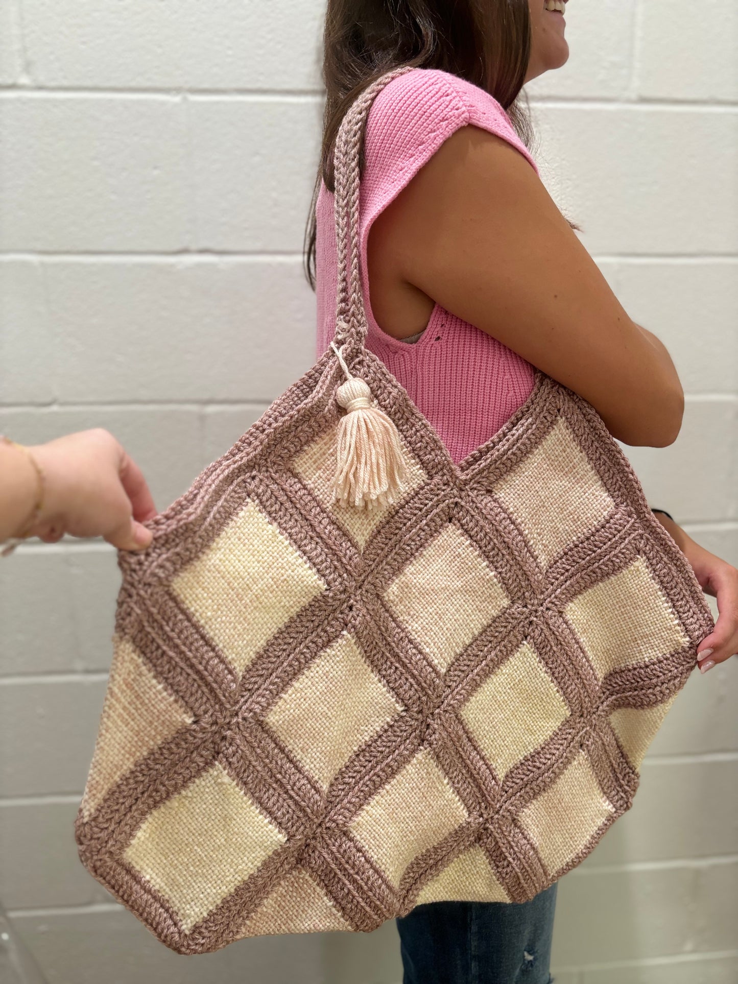 Hand Crocheted Granny Square Totes