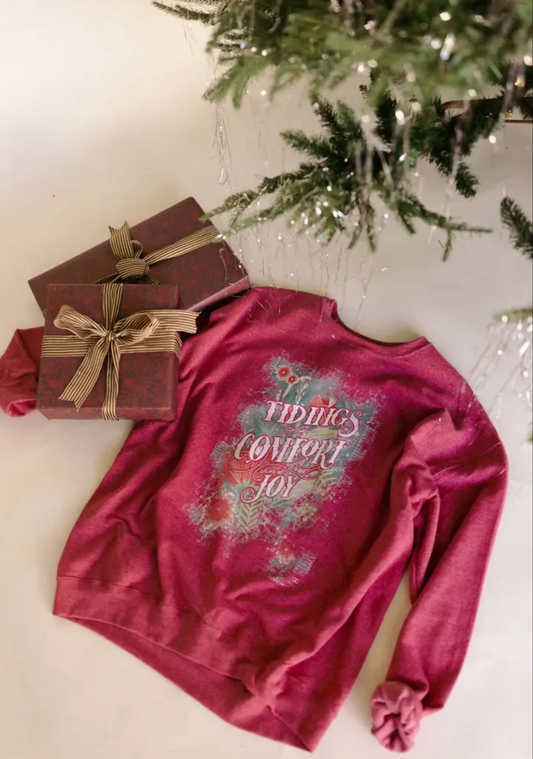 Tidings of Comfort & Joy Graphic Sweatshirt (Small to 3X)