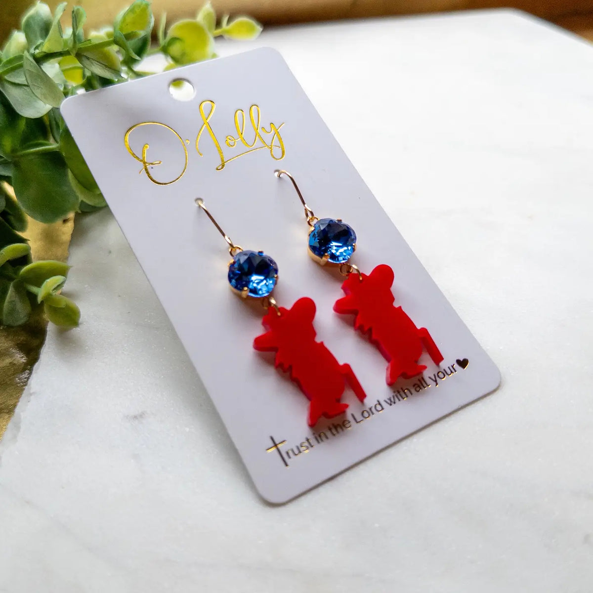 Red Rebel Man w/Blue Stone