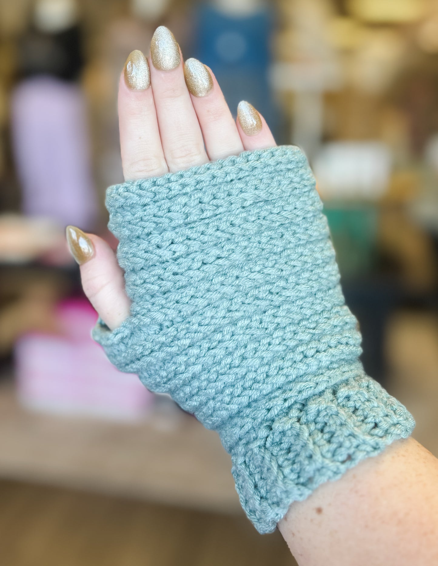 Hand Crocheted Fingerless Gloves