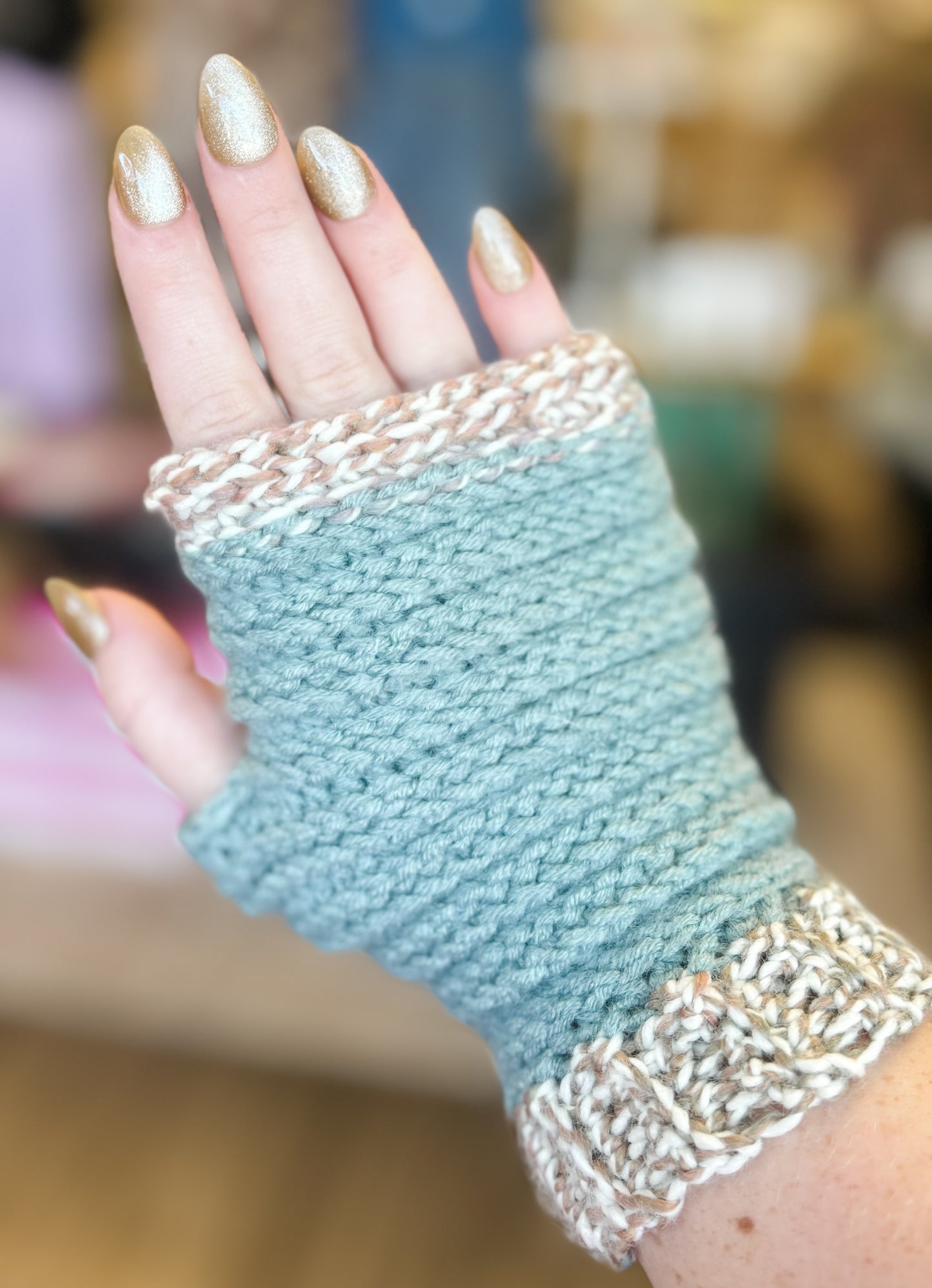 Hand Crocheted Fingerless Gloves