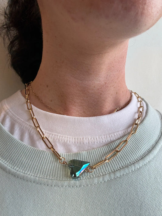 Chainlink Heart Necklace
