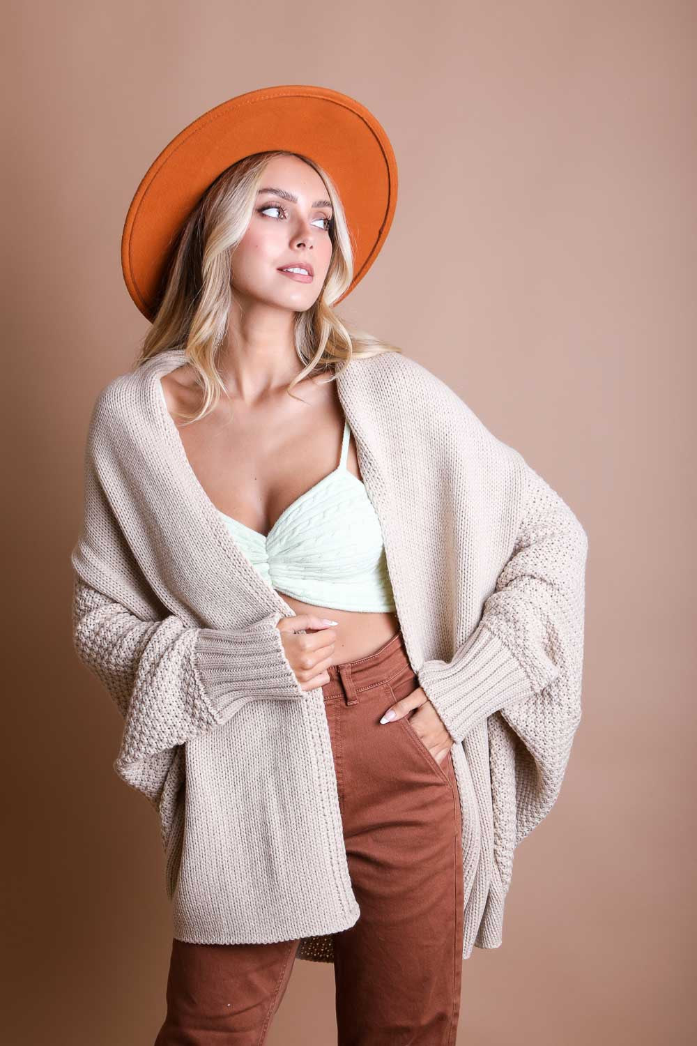 The Bailey Cardigan in Ivory (One Size)