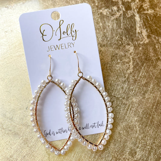 Jamie Pearl Earrings by O’Lolly Jewelry
