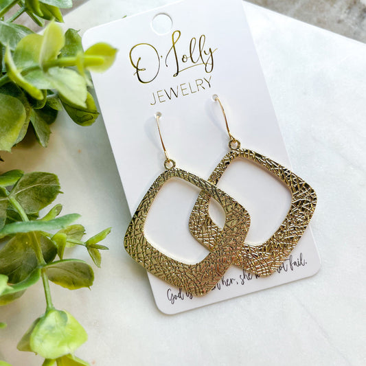 Mallory Gold Earrings by O’Lolly Jewelry