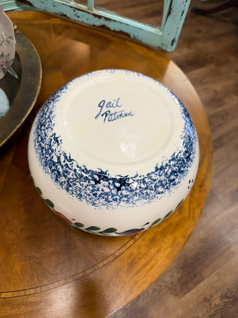 Gail Pittman Whiteware Round Bowl