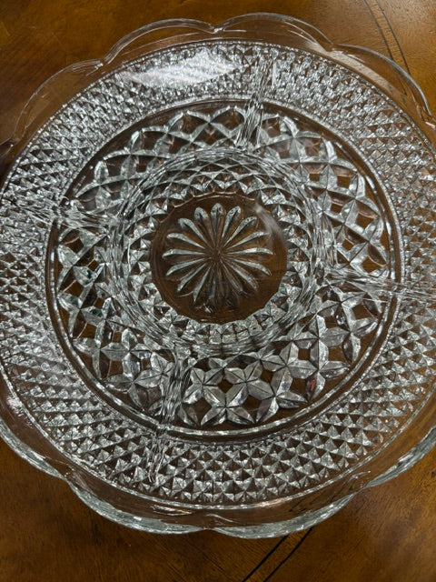 Vintage Medium Glass Serving Dish