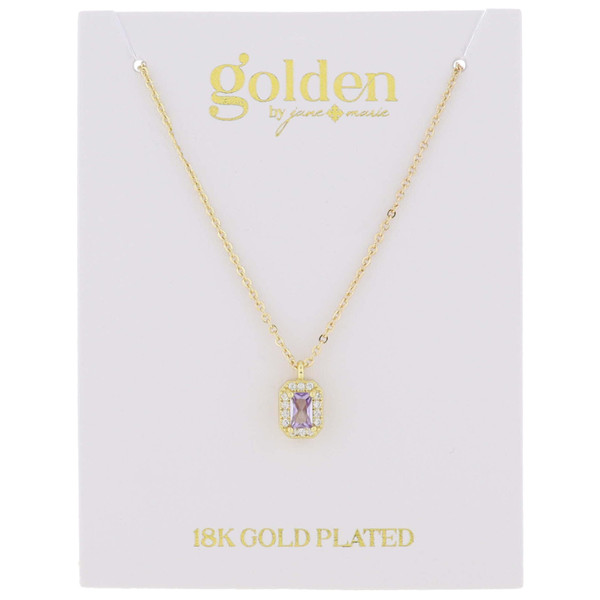18k Golden Mini Crystal Necklaces (Multiple Birthstones Available)