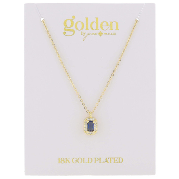 18k Golden Mini Crystal Necklaces (Multiple Birthstones Available)