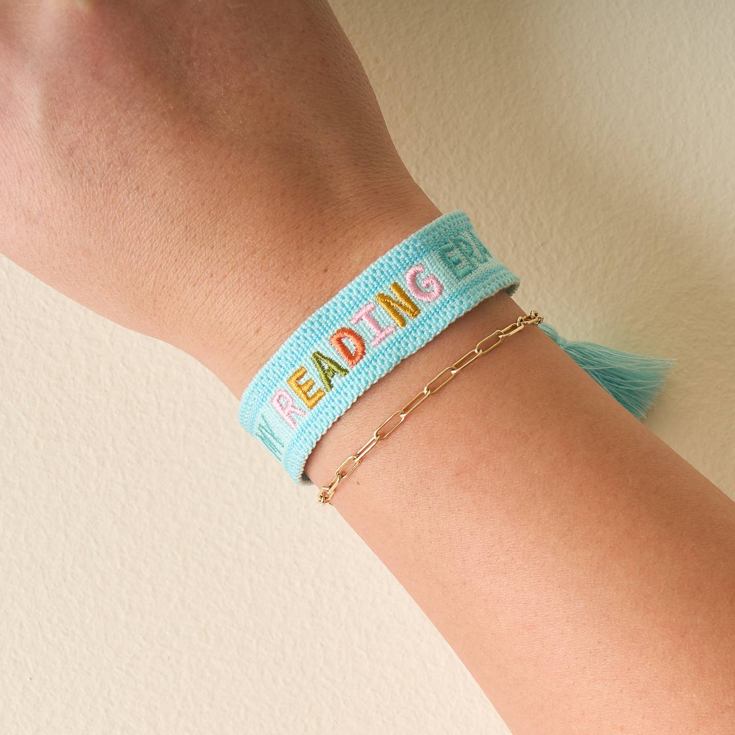 The Darling Effect Embroidered Bracelets (In My Reading Era)