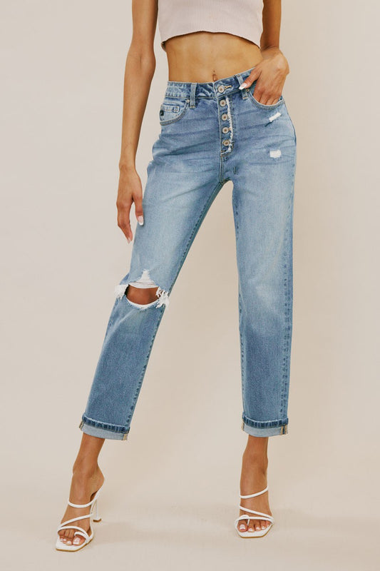 Betty Button Fly Denim by KanCan