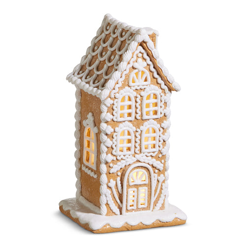 Light Up Gingerbread Town House