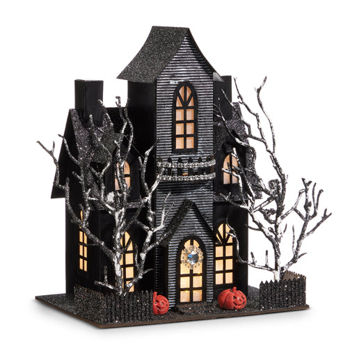 11” Lighted Haunted House