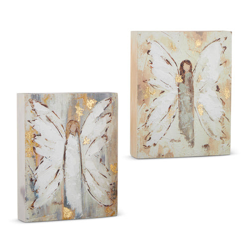 10” Angel Block Wall Art