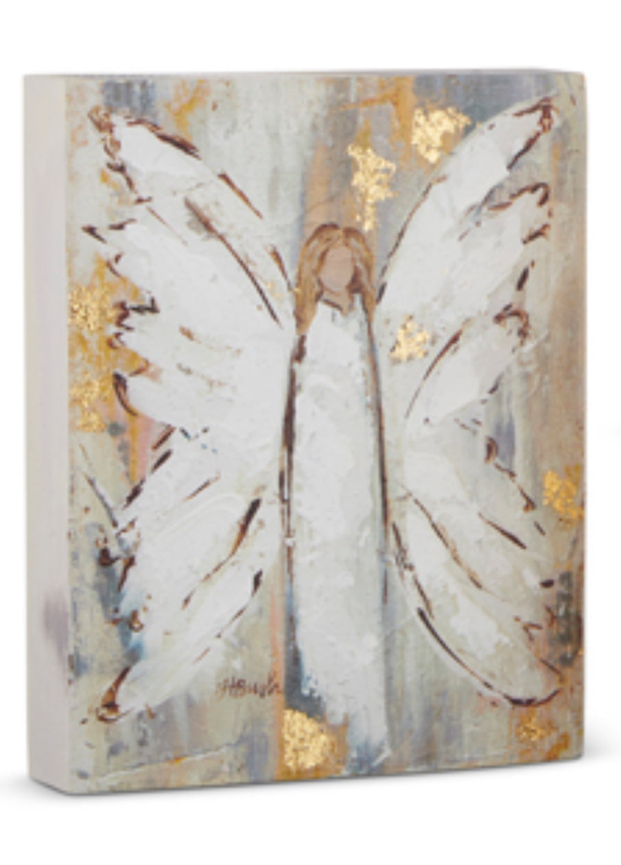 10” Angel Block Wall Art