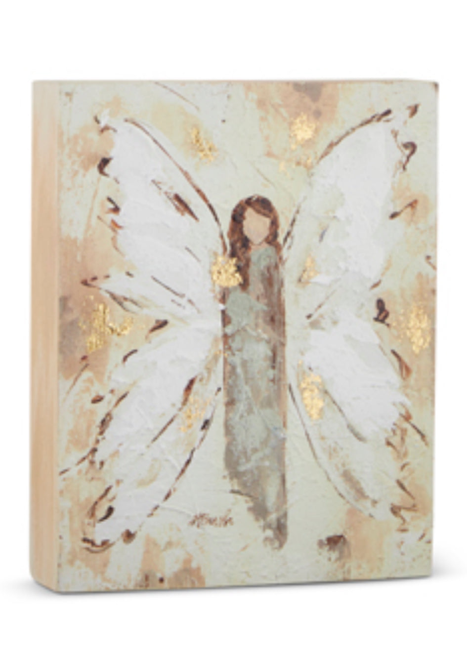 10” Angel Block Wall Art