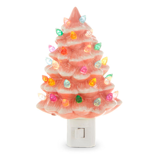 Vintage Christmas Tree Night Light, 2 Color Options