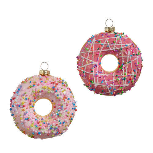 Sweet Treat Donut Ornament, 2 Style Options Available