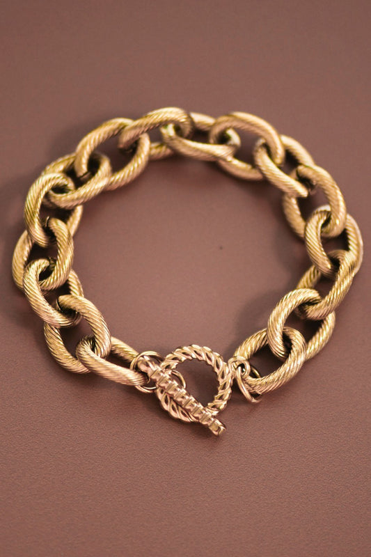 Clara Bow Chunky Toggle Bracelet