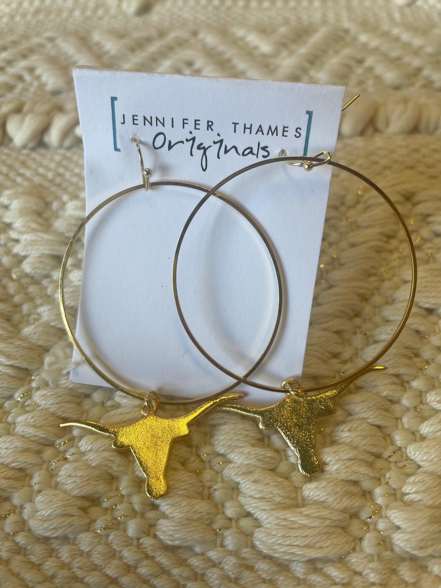 Texas Longhorn Earring (Jennifer Thames Originals)
