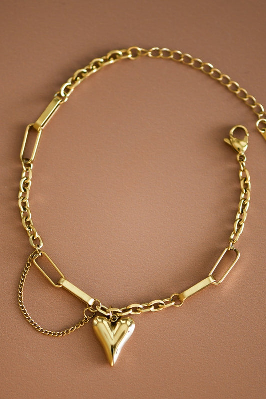 Whole Hearted 18k Gold Plated Necklace