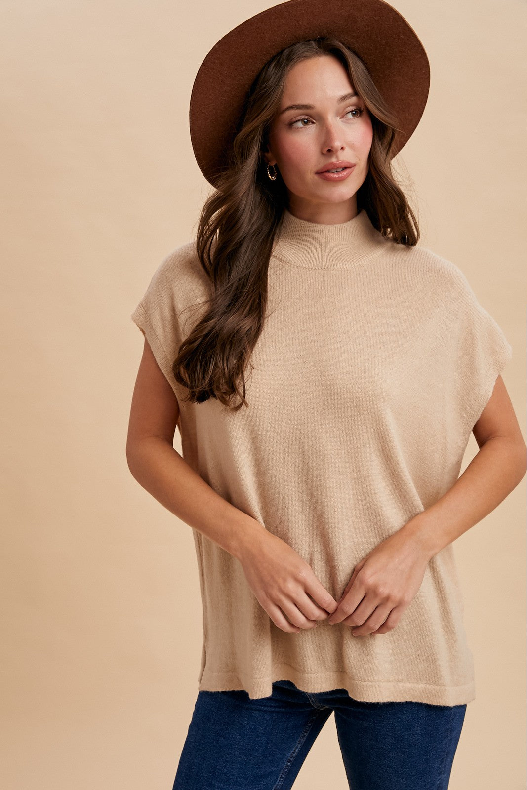 Simply The Softest Mock Neck Sweater (Multiple Color Options)